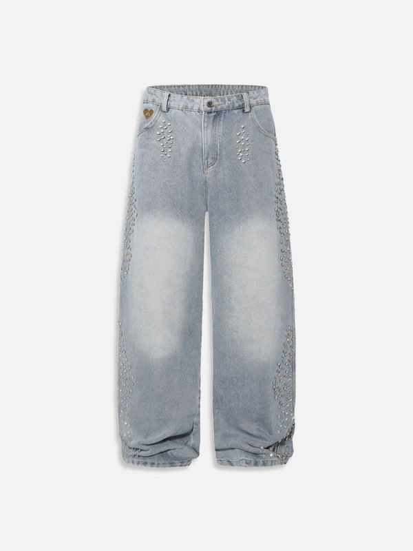 Aelfric Eden Rhinestone  Baaggy Jeans