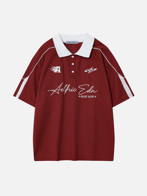 Aelfric Eden Vintage Patchwork-Poloshirt