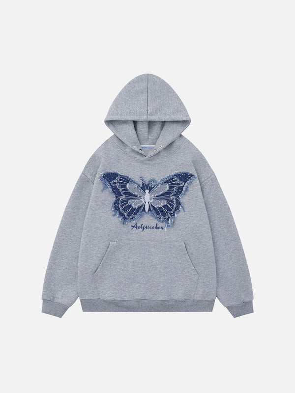 Aelfric Eden Denim Butterfly Hoodie