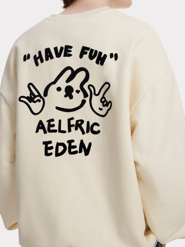 Aelfric Eden – Süßes Sweatshirt mit Häschen-Print