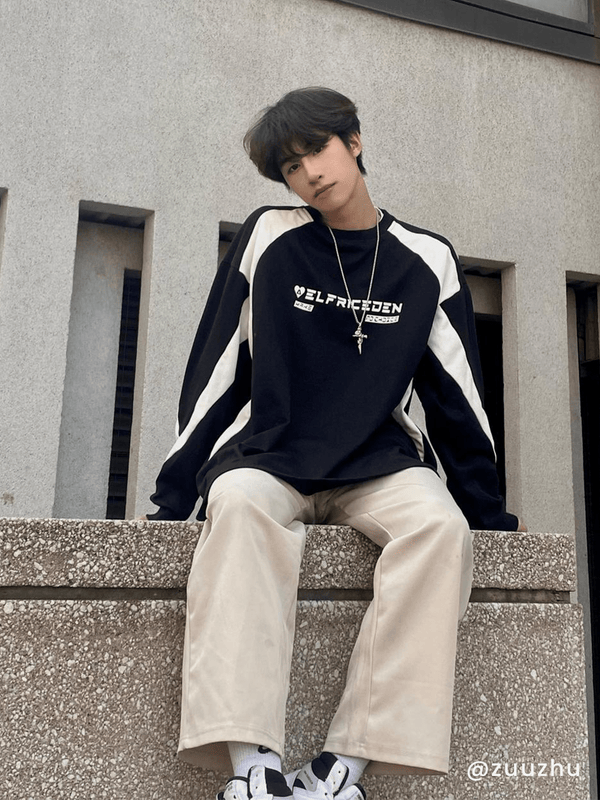 Aelfric Eden Patchwork Racing Vibes Sweatshirt 