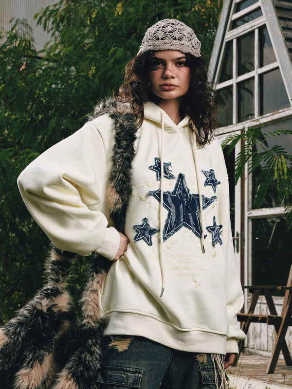 Aelfric Eden Applique Embroidery Star Hoodie