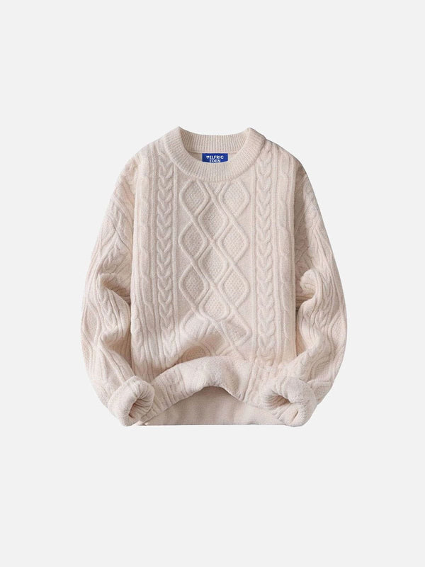 Aelfric Eden Solid Color Crew Neck Sweater