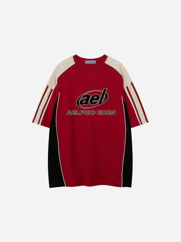 Aelfric Eden Contrast Color Speedway Racing Tee