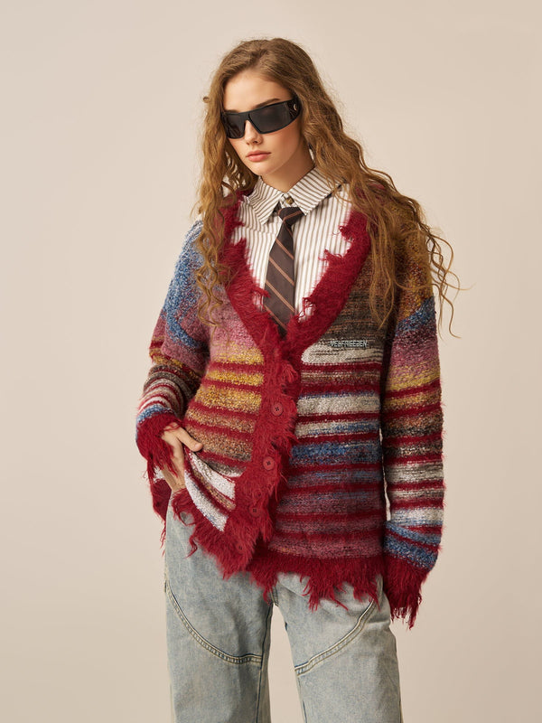 Aelfric Eden Fringe Stripe Cardigan