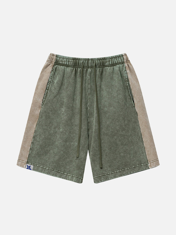 Aelfric Eden Shorts mit verwaschenem Farbblockdesign