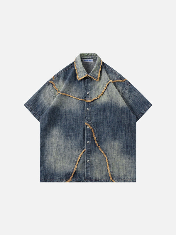 Aelfric Eden Washed Denim Short Sleeve Shirt