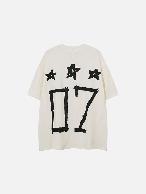 Aelfric Eden Graffiti Number Star Tee