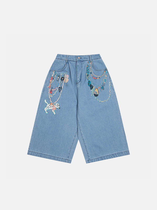 Aelfric Eden Kette drucken Longline Jorts