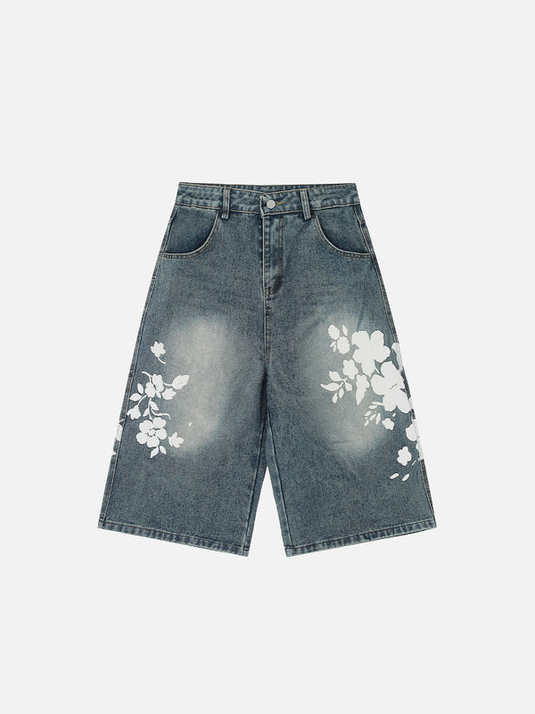 Aelfric Eden Flower Print Longline Jorts