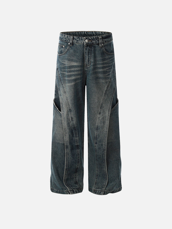 Aelfric Eden Dekonstruktiv gewaschene Loose Jeans