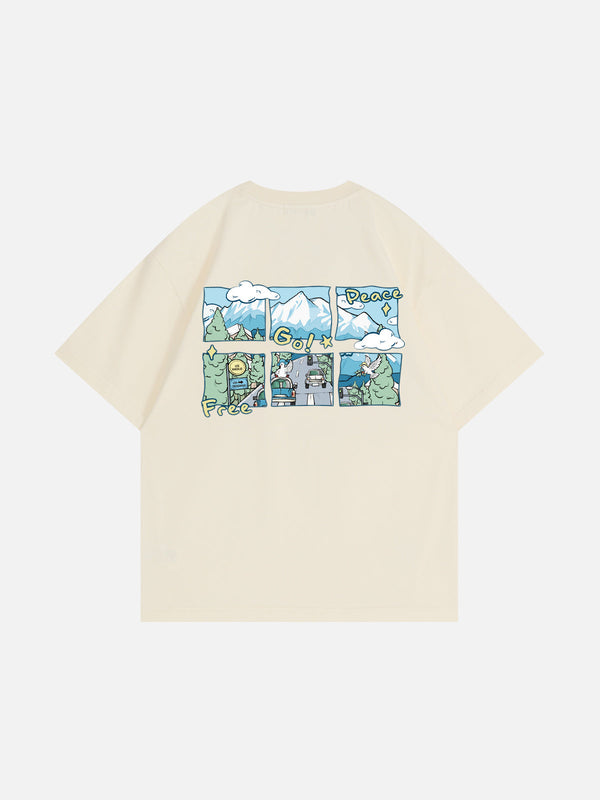 Aelfric Eden T-Shirt mit Friedenstauben-Print