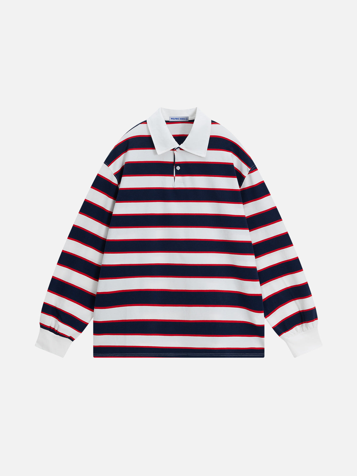 Aelfric Eden Stripe Number Polo Long Sleeve Tee