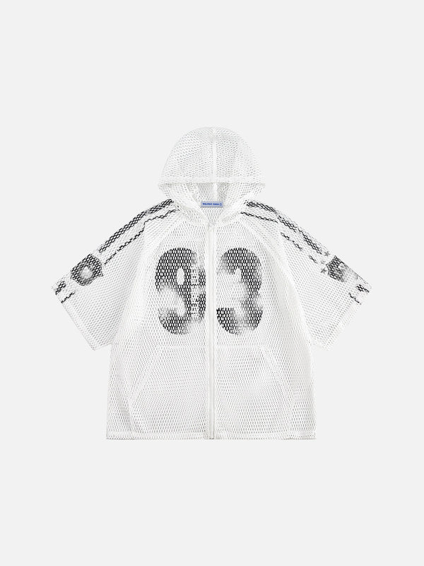 Aelfric Eden Cut-Out Hooded Zip Up Tee