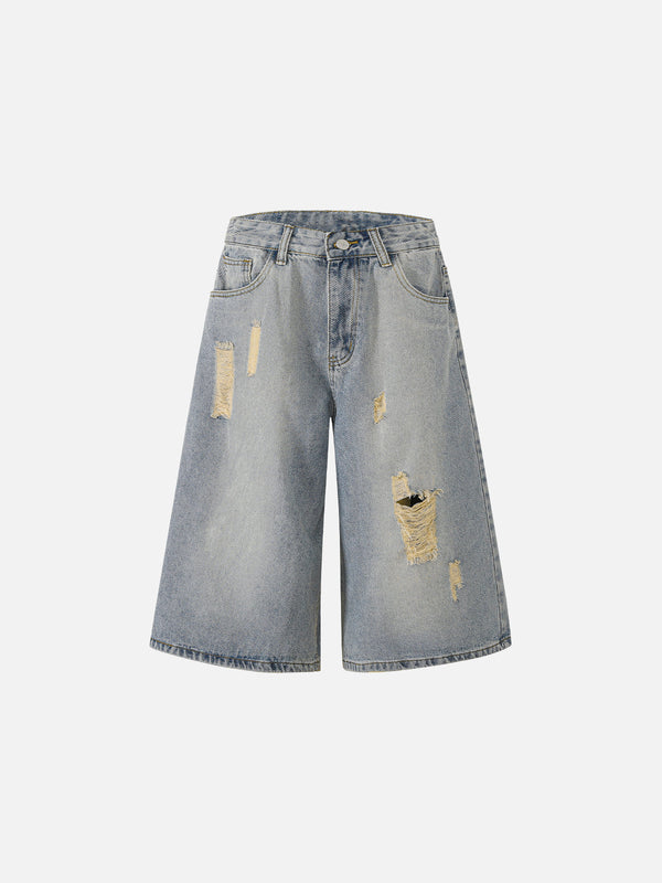 Aelfric Eden Distressed Baggy Longline Jorts