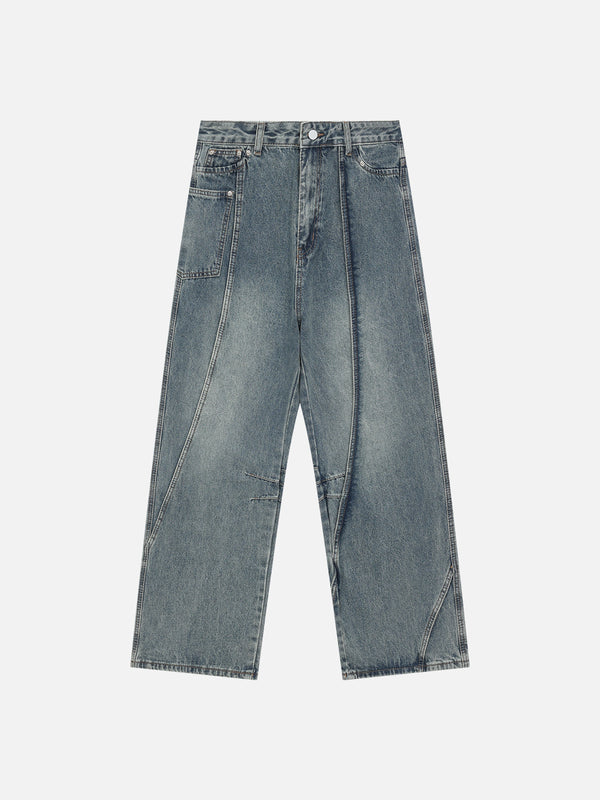 Aelfric Eden Unregelmäßige dekonstruktive Jeans