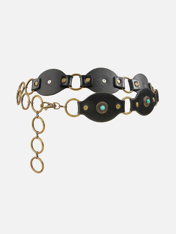 Vintage Ring Patchwork Belt