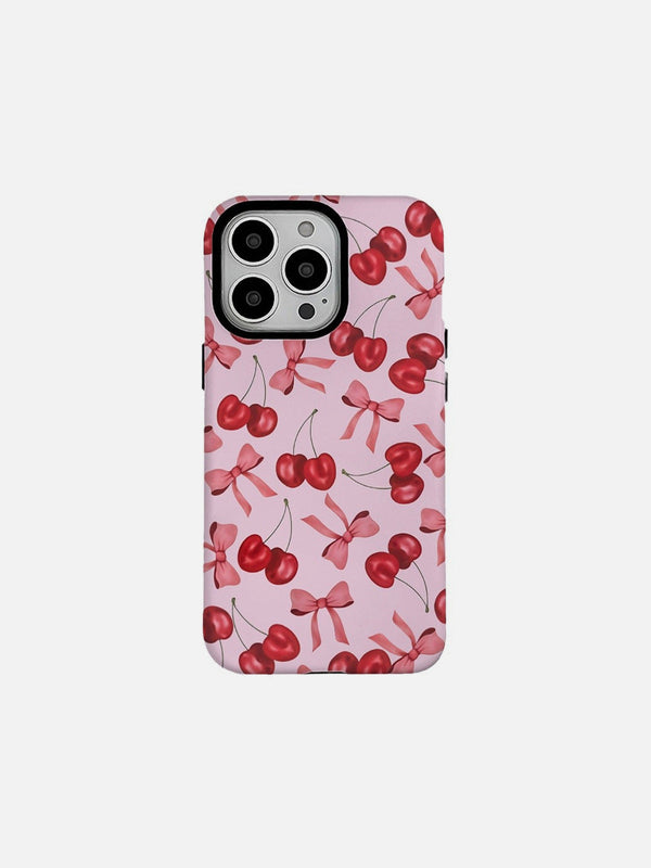 Bow Cherry Graphic Phone Case