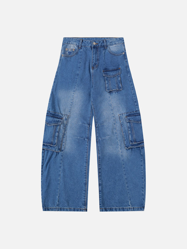 Aelfric Eden Multi Pocket Washed Barrel Jeans