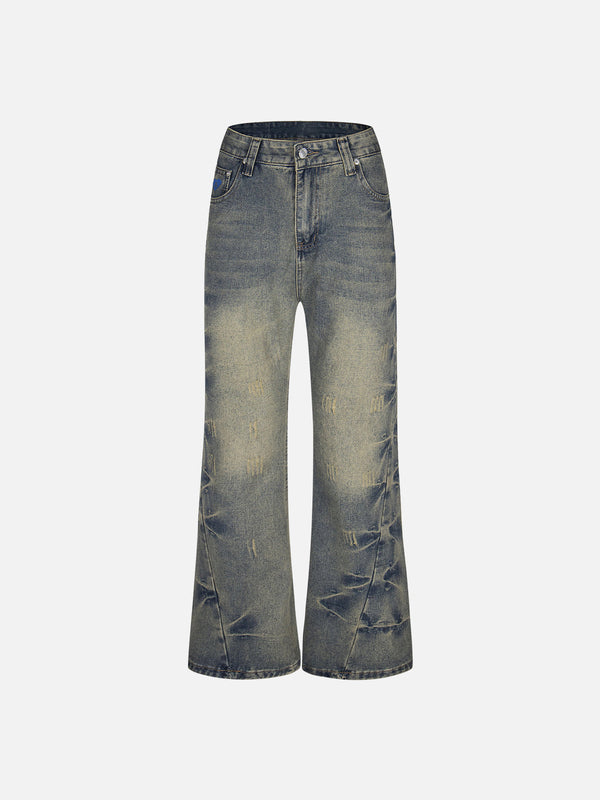 Aelfric Eden Washed Texture Bootcut Jeans