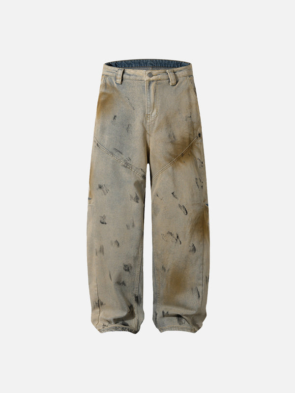 Aelfric Eden Mud Dyeing Baggy Jeans