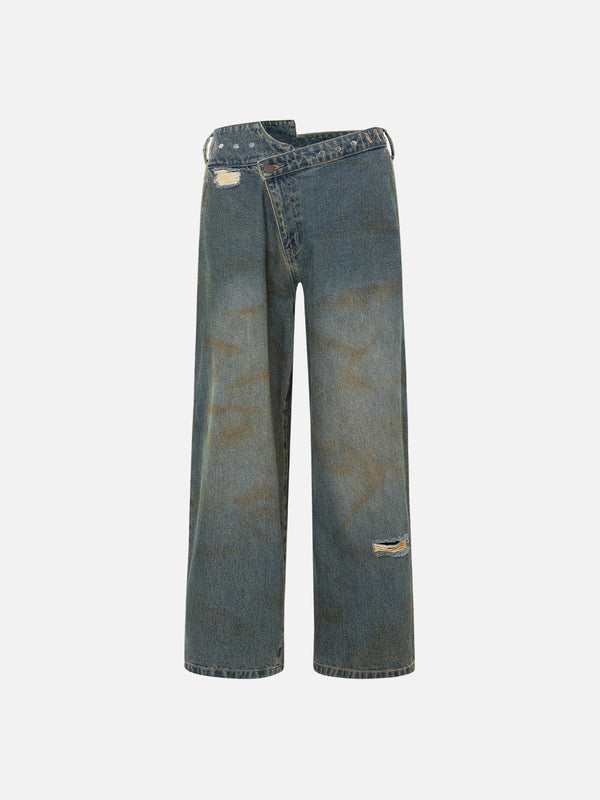 Aelfric Eden Asymmetrical Baggy Jeans