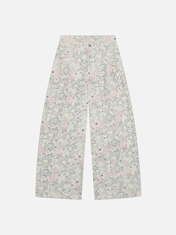 Aelfric Eden Full Print Fish Pants