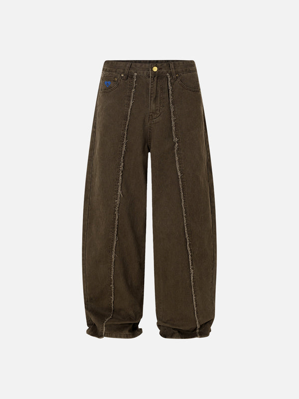 Aelfric Eden Fringe Patchwork Baggy Jeans