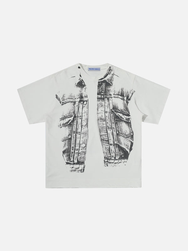 Aelfric Eden Denim-Print-T-Shirt