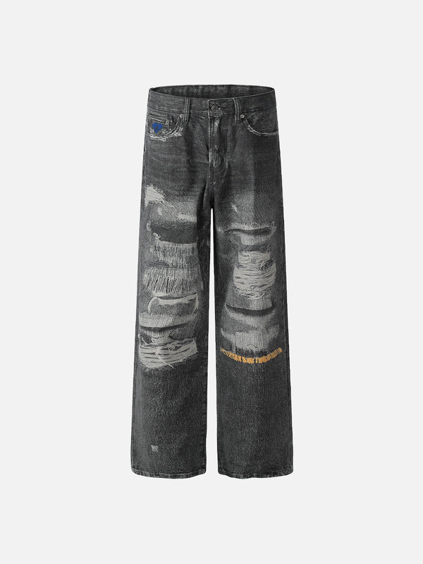 Aelfric Eden Baggy-Jeans mit 3D-Druck