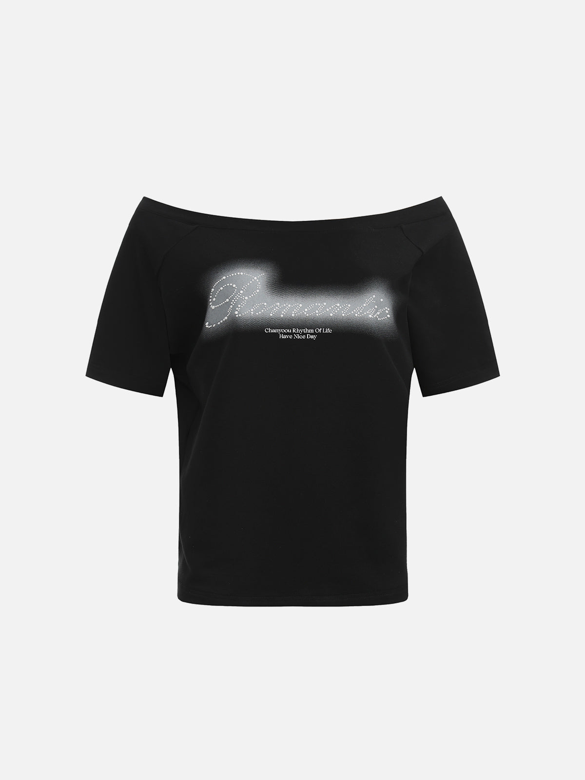Aelfric Eden◆Hotfix Rhinestones Washed Tシャツ 2色 送料込 Aelfric Eden Hotfix Rhinestones Tee