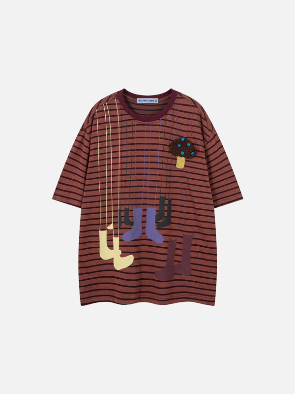 Aelfric Eden T-Shirt mit Cartoon-Grafik