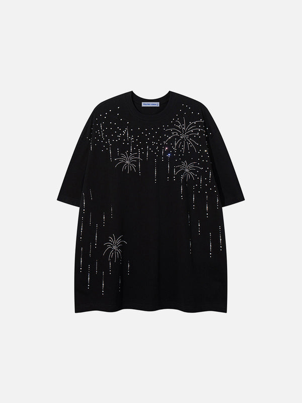 Aelfric Eden Firework Hotfix Rhinestones Tee