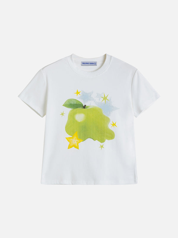 Aelfric Eden T-Shirt mit Apfel- und Stern-Print
