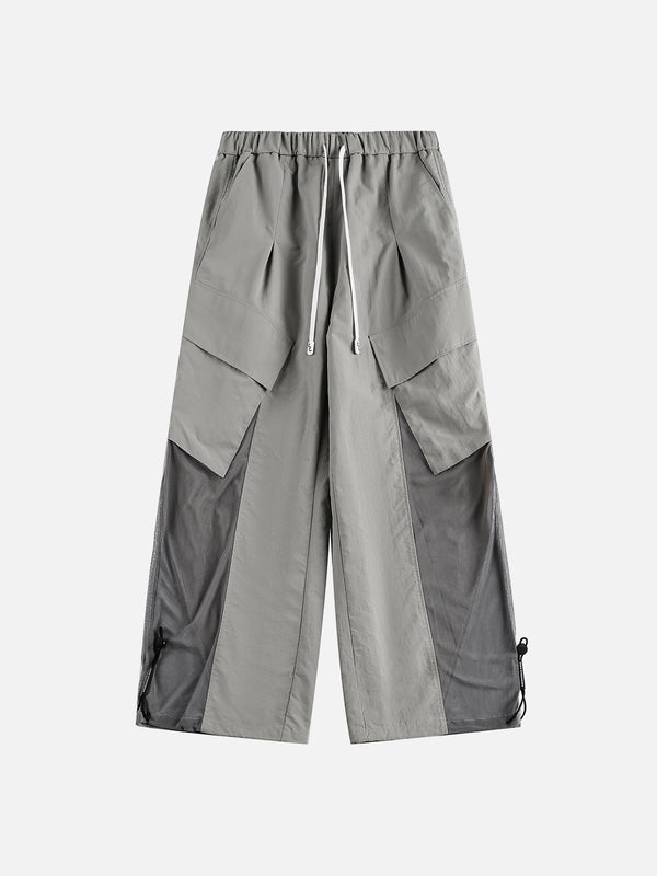 Aelfric Eden Baggy-Trainingshose aus Mesh mit Patchwork