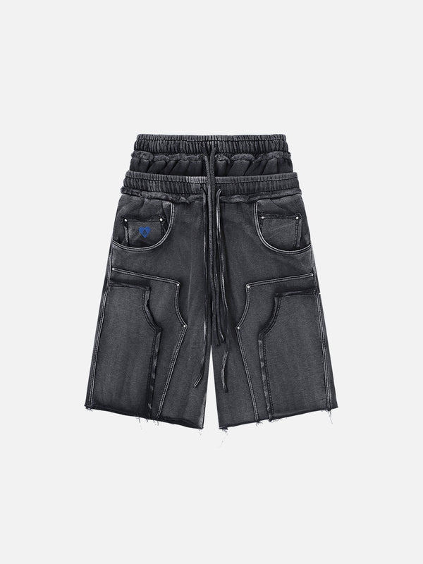 Aelfric Eden Longline-Shorts mit doppelter Taille