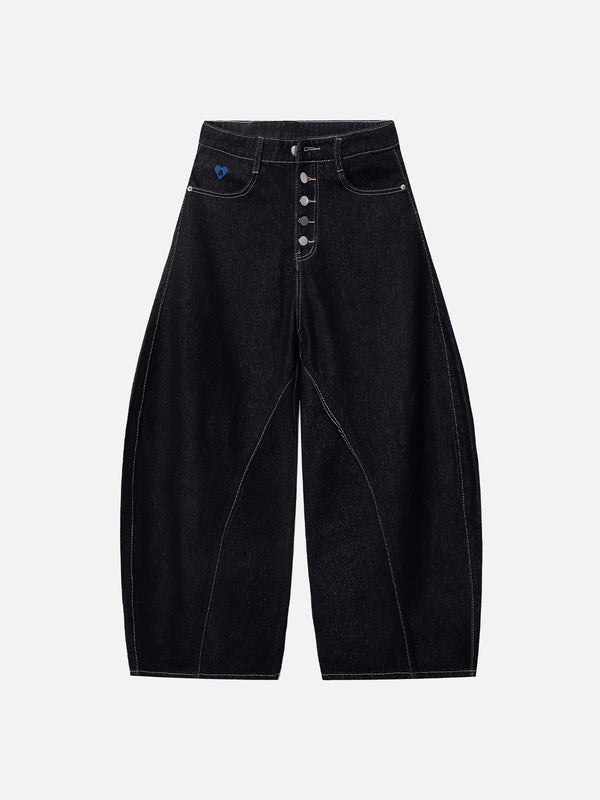 Aelfric Eden Barrel Jeans mit Knöpfen