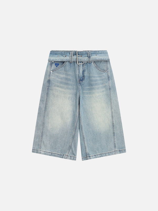 Aelfric Eden Belt Washed Longline Jorts