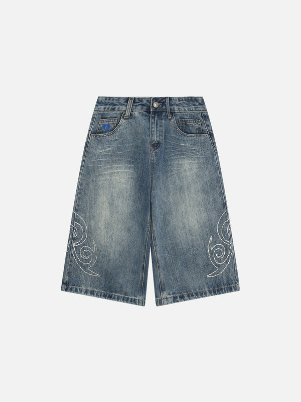 Aelfric Eden Hotfix-Strass-Longline-Jeans
