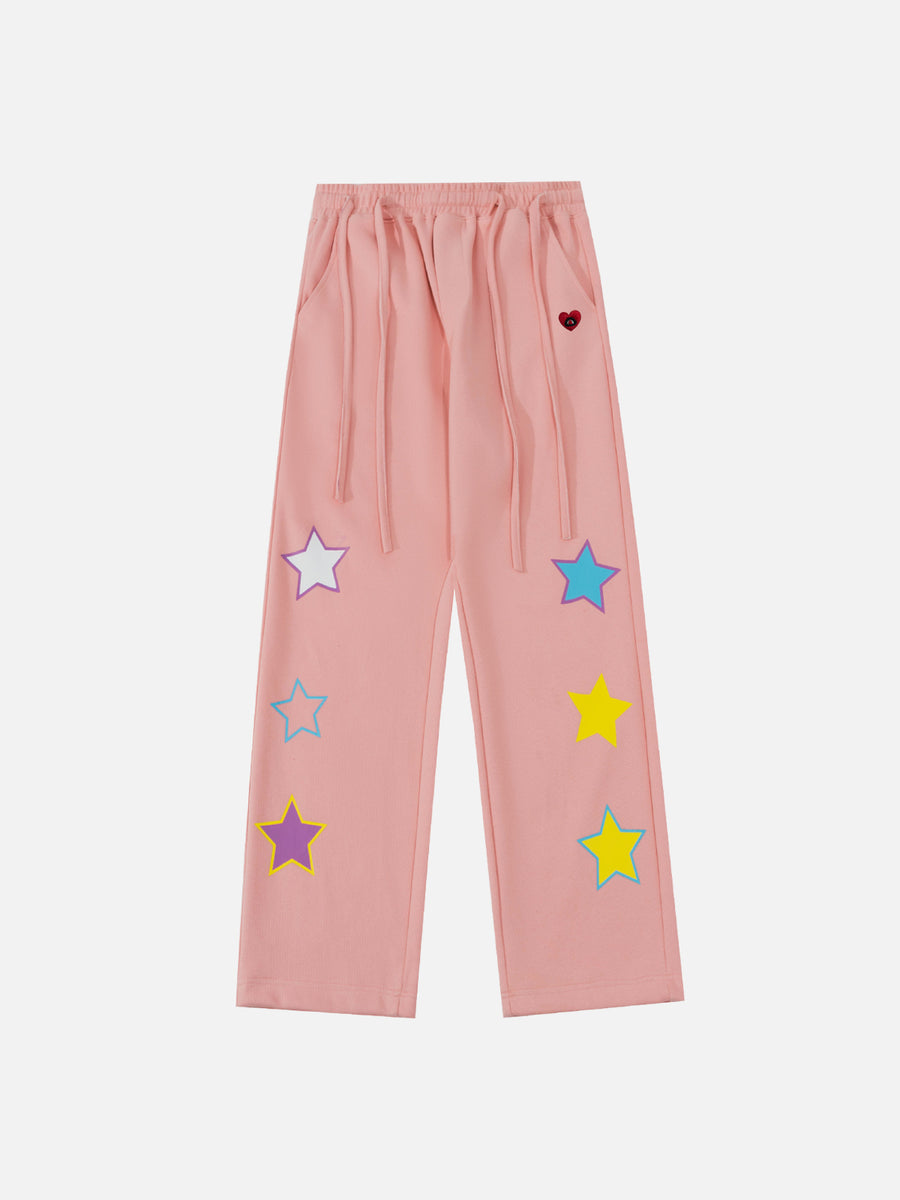 Aelfric Eden Star Print Baggy Sweatpants
