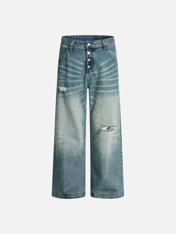 Aelfric Eden verwaschene Distressed-Jeans