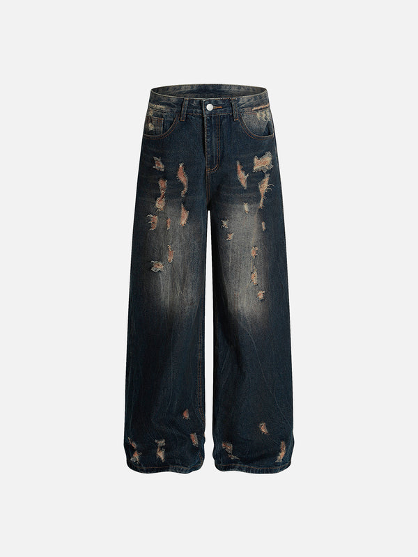 Aelfric Eden Dirt Color Distressed Baggy Jeans