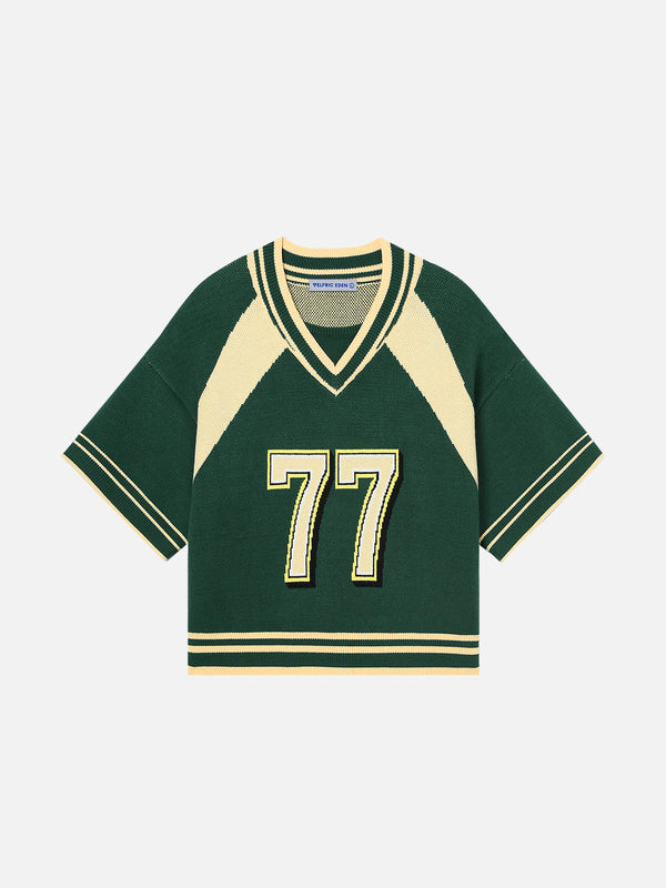Aelfric Eden Number V-Neck Knit Tee