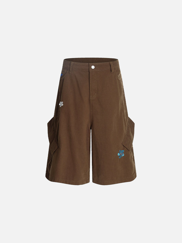 Aelfric Eden Flower Embroidery Shorts