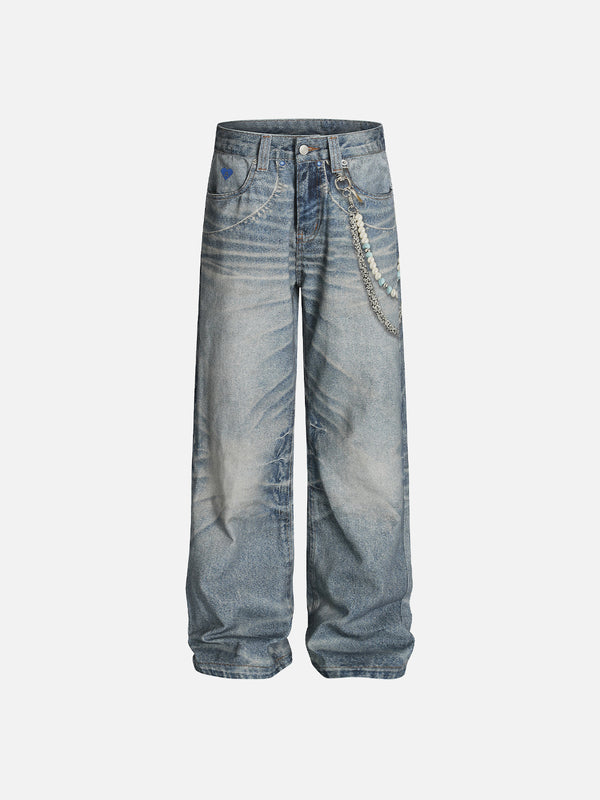 Aelfric Eden 3D Print Chain Baggy Jeans