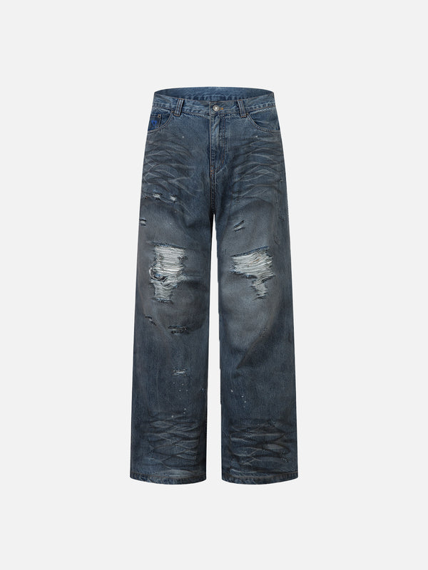 Aelfric Eden Washed Distressed Jeans