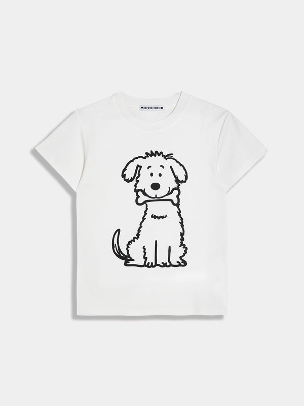 Aelfric Eden Cartoon Dog Print Tee