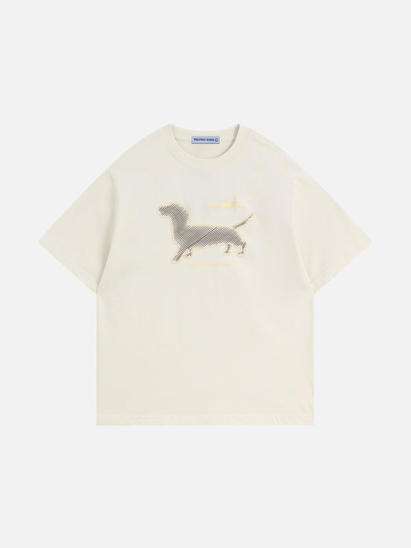 Aelfric Eden Graffiti Dachshund Print Tee