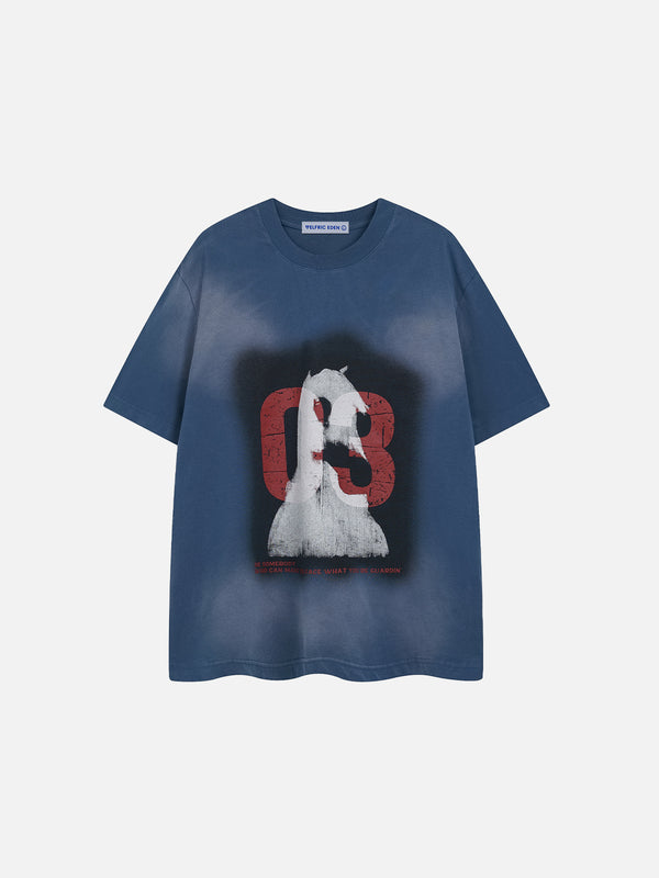 Aelfric Eden Blurring Number Print Tee