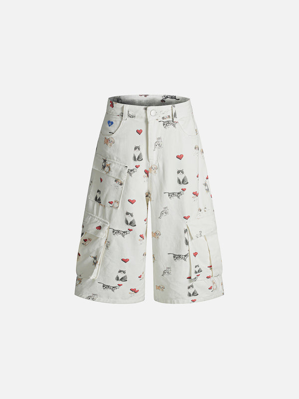 Aelfric Eden Full Print Animal Longline Jorts